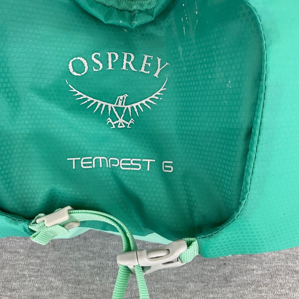 Osprey Tempest 6 Waist Pack Womens Green Hiking Hydration Lumbar Bag w/ Bottles - Picture 3 of 8
